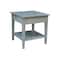 International Concepts Rectangle Spencer End Table, 24 W, 24 in L, 25 in H, Wood, Heather Grey-Antique Washed OT105-8E - alternate 4